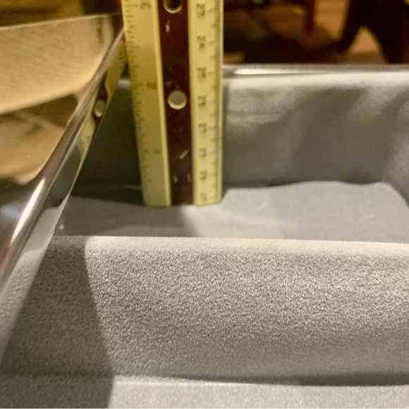 2 Tier Stainless Steel Bathroom Countertop Vanity Make-up Organizer w Drawer NWT - Picture 7 of 12